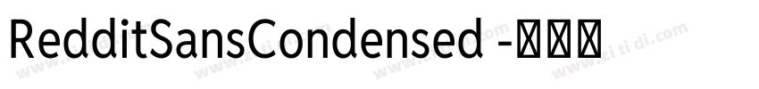 RedditSansCondensed 字体转换